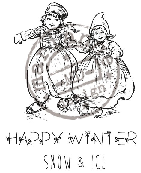 CS0906 Stempel gumowy -Happy Winter
