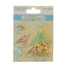 DCCS010 Dovecraft Forget Me Not Clear Stamps - Bird House