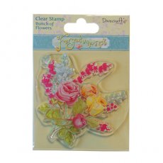 DCCS011 Dovecraft Forget Me Not Clear Stamps - Bunch of Flowers