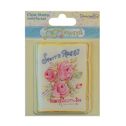 DCCS012 Dovecraft Forget Me Not Clear Stamps - Seed Packet