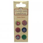 DCXES12 Dovecraft 12 Days of Christmas Fabric Brads