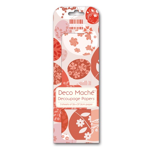 FEXDEC038 First Edition Deco Maché - Easter - Red Eggs