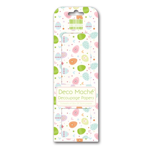 FEXDEC064 First Edition Deco Maché - Easter - Lots of Eggs