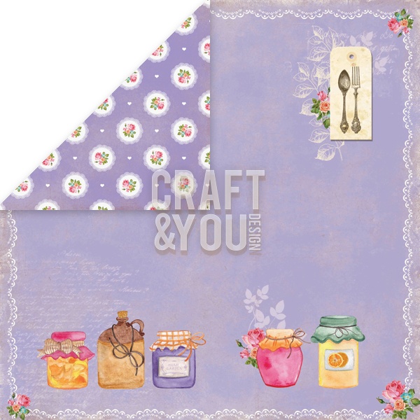 CP-MHG06 Papier dwustronny 12x12" My Home Garden 06
