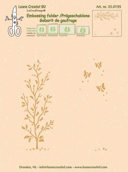 35.0195 Folder do embossingu Leane Creatief -garden scene