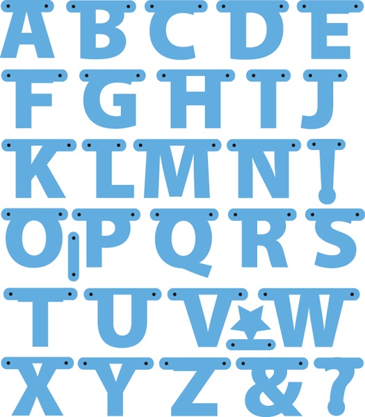 LR0340 Marianne Design Creatable - Alphabet Garland