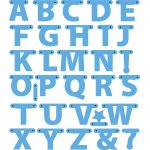 LR0340 Marianne Design Creatable - Alphabet Garland