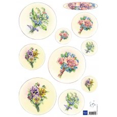 IT574 Obrazki A4 wiosenne bukiety - Bouquet Spring