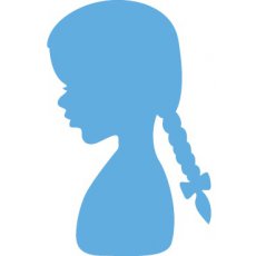 LR0350 Marianne Design Creatable - Silhouette Girl with Ponytails