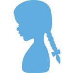 LR0350 Marianne Design Creatable - Silhouette Girl with Ponytails