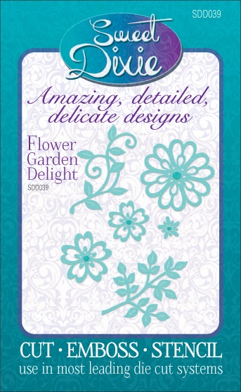 SDD039 Wykrojnik Sweet Dixie -Flower Garden Delight