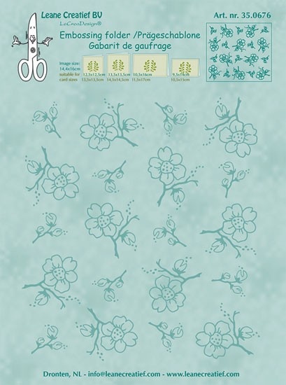 35.0676 Folder do embossingu Blossom - Kwiaty