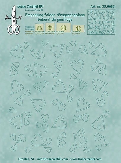 35.0683 Folder do embossingu Hearts - serca