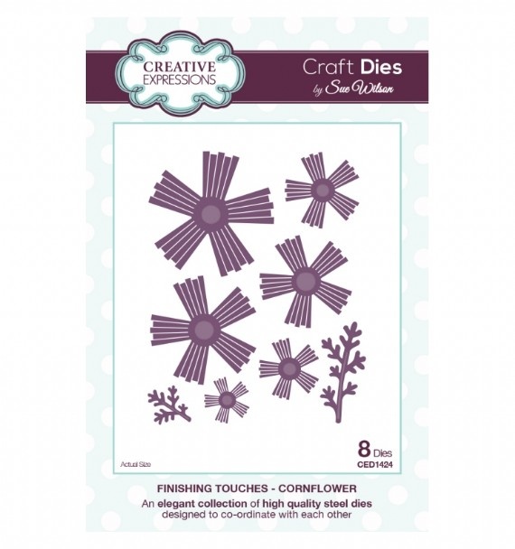 CED1424 Wykrojniki -Finishing Touches Collection - Cornflower