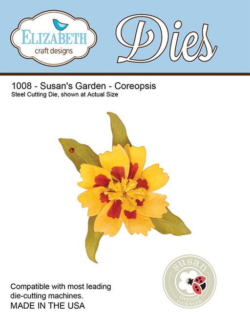 1008 Elizabeth Craft Designs Susan's Garden - Coreopsis.jpg