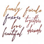 660218 Thinlits Die Set 7PK - napisy Handwritten Love Tim Holtz