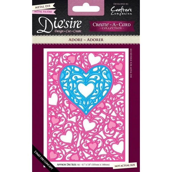 DS-CAD6-ADO Wykrojnik Die'sire -Adore - Serca