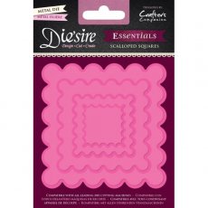 DS-E-SSQU Wykrojnik Die'sire Essentials-Scalloped Squares - Falbankowe kwadraty