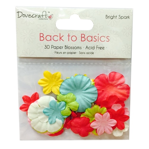 DCBL018 Dovecraft Back to Basics - Bright Spark Paper Blossoms