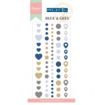 PL4501 Epoxy Stickers Blue & Grey