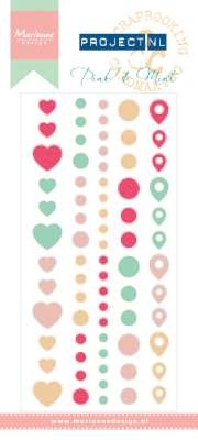 PL4504 Epoxy Stickers Pink & Mint