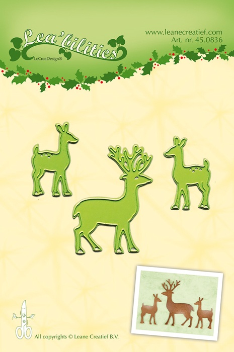 45.0836 Lea-bilities Cutting and Embossing Die - Deer