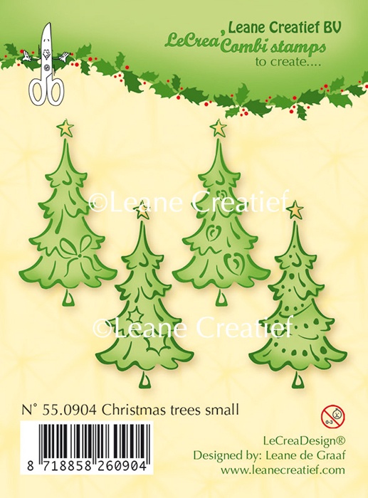 55.0904 Leane Creatief Clear Stamp - Christmas Tree Small