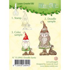 55.0942 Leane Creatief Doodle Clear Stamp - Santa