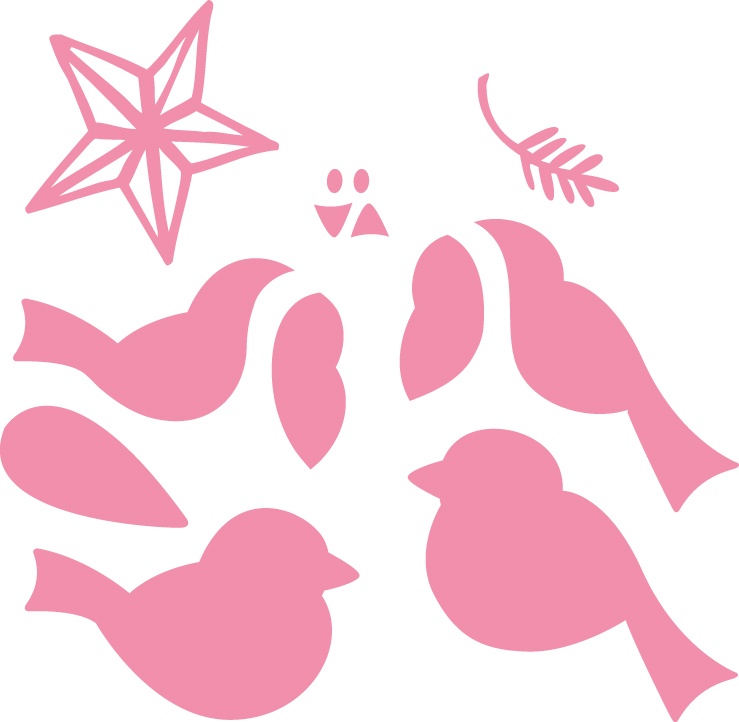 COL1392 Marianne Design Collectable - Eline_'s Birds