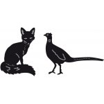 CR1341 Dies Marianne Design Craftable - Tiny's Animals - Fox & Pheasant