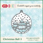 CW012 Dies Craft&You Design Christmas Ball 3