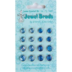 72.1420 Leane Creatief Jewel brads dark blue / light blue