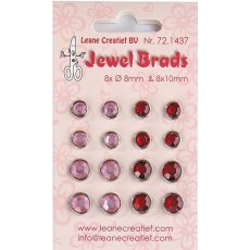 72.1437 Leane Creatief Jewel brads bordeaux / light pink