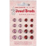 72.1437 Leane Creatief Jewel brads bordeaux / light pink
