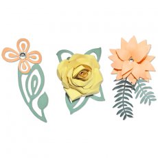 660830 Sizzix Thinlits Plus Die Set 5PK - Love Birds 3-D Floral