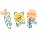 660830 Sizzix Thinlits Plus Die Set 5PK - Love Birds 3-D Floral