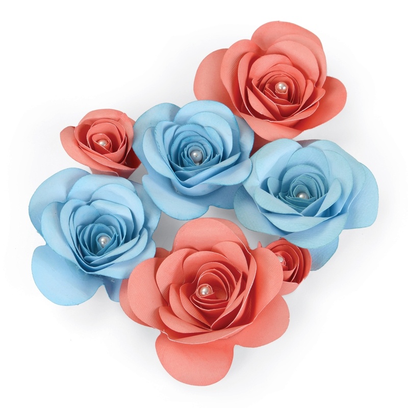 660831 Sizzix Thinlits Plus Die - Love Birds 3-D Floral #2