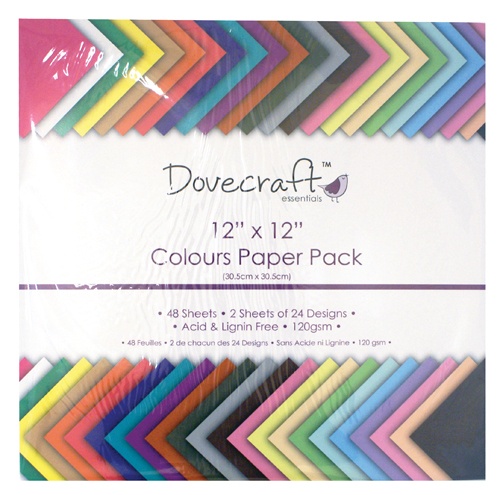DCDP59 Dovecraft Paper Pack - Colours (12inch x 12inch)