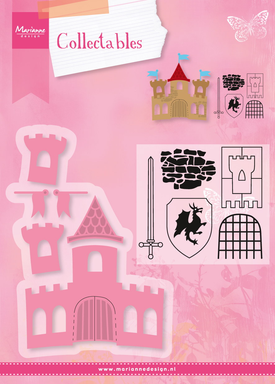COL1404 Wykrojnik Marianne Design Collectable -Zamek