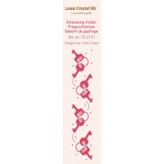 35.2151 Leane Creatief Border Embossing Folder -  border keys