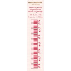35.2168 Leane Creatief Border Embossing Folder -  border piano