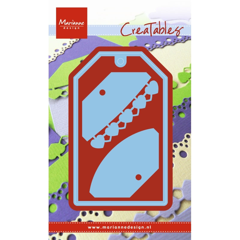 LR0411 Marianne Design Creatable - Labels Hearts (3pcs)