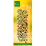 TC0836 Stempel silikonowy border słoneczniki