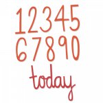 661163 Sizzix Thinlits Die Set 11PK - Birthday Numbers