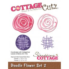 CC-131 CottageCutz Doodle Flowers Set 2