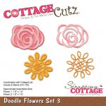 CC-132 CottageCutz Doodle Flowers Set 3