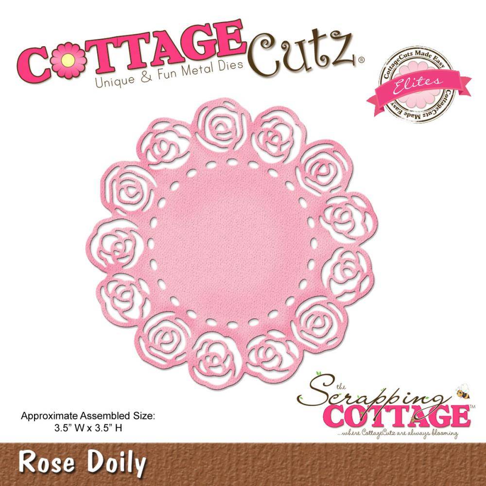 CCE-406 CottageCutz Rose Doily