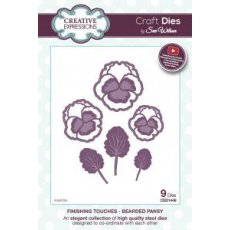 CED1449 Finishing Touches Collection Bearded Pansy Die