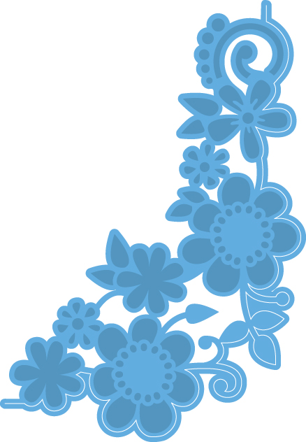 LR0428 Marianne Design Creatable - Flower corner