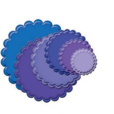 S4-125 Spellbinders-Classic Scalloped Circles Small